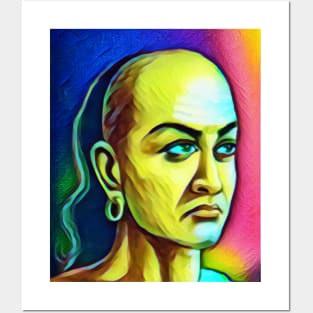 Chanakya Colourful Portrait | Chanakya Artwork 6 Posters and Art